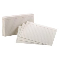 Oxford Ruled Index Cards 5 X 8 White 100 Per Pack 40165