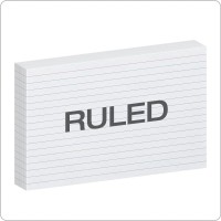 Oxford Ruled Index Cards 5 X 8 White 100 Per Pack 40165