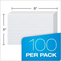 Oxford Ruled Index Cards 5 X 8 White 100 Per Pack 40165