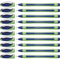 Schneider Xpress Premium Fineliner 08 Mm Porous Point Light Green Barrel Blue Ink Box Of 10 Pens 190003