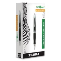 Zebra Sarasa Dry X10 Gel Retractable Pens Medium Point Black Ink Dozen 42610