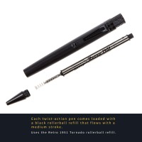 Retro 51 Tornado Stealth Black Rollerball