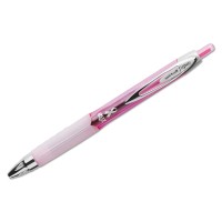 Pink Ribbon 207 Retractable Gel Pens Medium Point Black Ink Pack Of 2