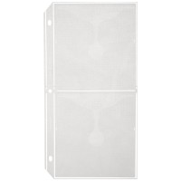 Cline Deluxe Cd Ring Binder Storage Pages For Standard 3Ring Binders Stores 4 Cdspage 51316 X 11116 Inches 10 Pages Pe