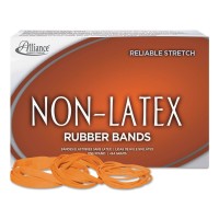 Alliance 37176 Nonlatex Rubber Bands Sz 117B Orange 7 X 18 250 Bands1Lb Box