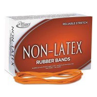 Alliance 37176 Nonlatex Rubber Bands Sz 117B Orange 7 X 18 250 Bands1Lb Box