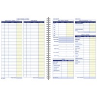 Adams Bookkeeping Record Book Weekly Format 85 X 11 Inches White Afr70