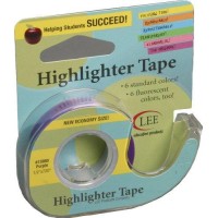 Lee Products Co 12Inch Wide 720Inch Long Removable Highlighter Tape Economy Size With Refillable Dispenser Purple 13980