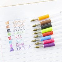 Bazic Ballpoint Pen Prima 8 Color Stick Pens Soft Grip 10 Mm Bold Point Smooth Writing For Office School Teacher 8Pack 1