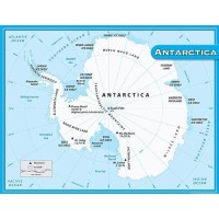 Teacher Created Resources Antarctica Map Chart Multi Color 7651