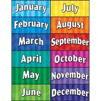 Teacher Created Resources Months Of The Year Chart Multi Color 7628