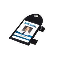 Sicurix Vertical Badge Holder With Pen Loop Black 55710