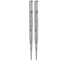 Monteverde Usa Capless Gel Refill To Fit Montblanc Ballpoint Pens Medium Point Blue 2 Pack M432Bu