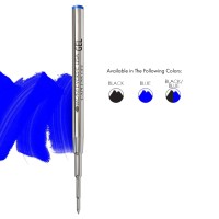 Monteverde Usa Capless Gel Refill To Fit Montblanc Ballpoint Pens Medium Point Blue 2 Pack M432Bu