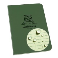 Rite In The Rain Weatherproof Soft Cover Pocket Notebook 3 12 X 5 Green Cover Universal Pattern No 954