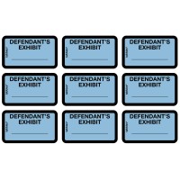 Tabbies Legal Exhibit Labels Defendants Exhibit 163 X 1 Blue 9Sheet 28 Sheetspack 252 Labelspack