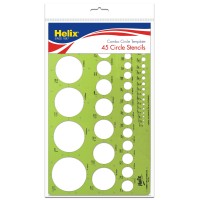 Helix Combo Circle Plastic Drawing Template Essential Drafting Tool For Precision Geometric Shapes Ideal For Artists And D