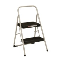 Cosco 11135Clg1E 2Step Household Folding Step Stool Gray