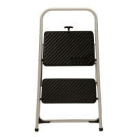 Cosco 11135Clg1E 2Step Household Folding Step Stool Gray