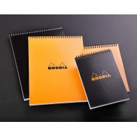 Rhodia Wirebound Notepad A5 Square Ruling Orange