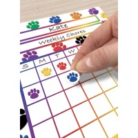 Teacher Created Resources Colorful Paw Prints Mini Stickers Value Pack 4742 38 In