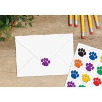 Teacher Created Resources Colorful Paw Print Stickers Value Pack 4973