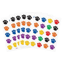 Teacher Created Resources Colorful Paw Print Stickers Value Pack 4973