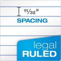 Tops The Legal Pad Legal Pad 812 X 1134 Inches Perforated White Legalwide Rule 50 Sheets Per Pad 3 Pads Per Pack 753