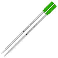 Monteverde Ballpoint Refill To Fit Cross Ballpoint Pens Medium Point Soft Roll Green 2 Per Pack C132Gn