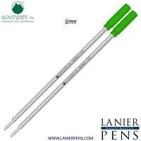 Monteverde Ballpoint Refill To Fit Cross Ballpoint Pens Medium Point Soft Roll Green 2 Per Pack C132Gn