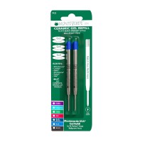 Monteverde Capless Gel Ballpoint Refill To Fit Parker Ballpoint Pens Fine Point Blue 2 Per Pack P422Bu