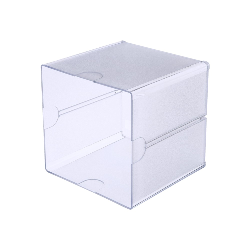 Deflecto Stackable Cube Desktop Organizer 6 X 6 X 6 Clear