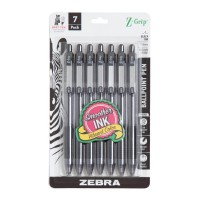 Zebra Zgrip Rt Bp Pen Black 7 Pack 22271