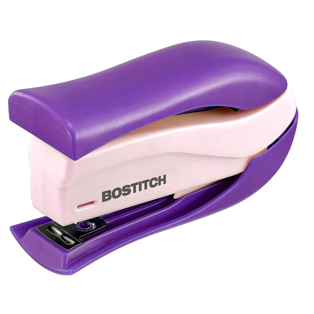 Bostitch Office Inshape 15 Reduced Effort Compact Stapler Purple 1454 43 X 19 X 75