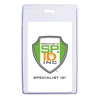 Clear Heavy Duty Vinyl Vertical Proximity Card Holder By Specialist Id Packaged And Sold Individually