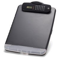 Officemate Oic Slim Clipboard Storage Box With Calculator