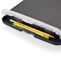 Officemate Oic Slim Clipboard Storage Box With Calculator