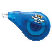 Bic Witeout Brand Ez Correct Correction Tape White 10Count Translucent Dispenser Shows How Much Tape Is Remaining