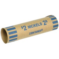 Bazic Coin Wrappers Rolls Nickel Made In Usa Durable Preformed Wrappers Roll Paper Coins Tubes 36Pack 1Pack