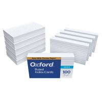 Oxford 31Ee Ruled Index Cards 3 X 5 White 1 000 Cards 10 Packs Of 100 31