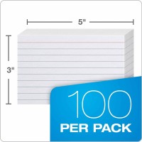 Oxford 31Ee Ruled Index Cards 3 X 5 White 1 000 Cards 10 Packs Of 100 31