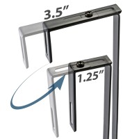 Officemate Universal Partition Hanger Set Adjusted To Fit Panels With 1 14 Inch To 3 12 Inch Thickness Metal Black 21460