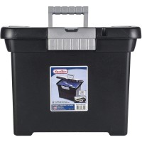 Sterilite Portable File Box Black St18719004