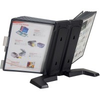 Aidata FDS005L20 Desktop Reference Organizer Includes 20 Display Panels Displays up To 40 Pages