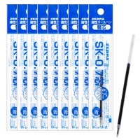 Zebra Bbr6Askbl Clipon Oilbased Ballpoint Pen Refill Sk07 Core Blue 10 Pieces