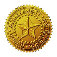 Great Papers Star Embossed Official Gold Foil Certificate Seal For Achievements And Awards 48 Count 903419