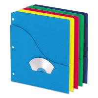 Pendaflex Slash Pocket Project Folders Letter 10 Per Pack Blue Green Red Violet Yellow