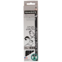 Generals Layout Pencil Extra Black Graphite Box Of 1 Dozen 555