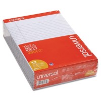 Universal 35884 Colored Perforated Note Pads 8 12 X 11 Orchid 50 Sheet Dozen