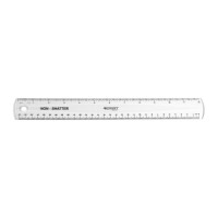 Westcott 13862 Flexible Shatterproof Clear Ruler 12 In